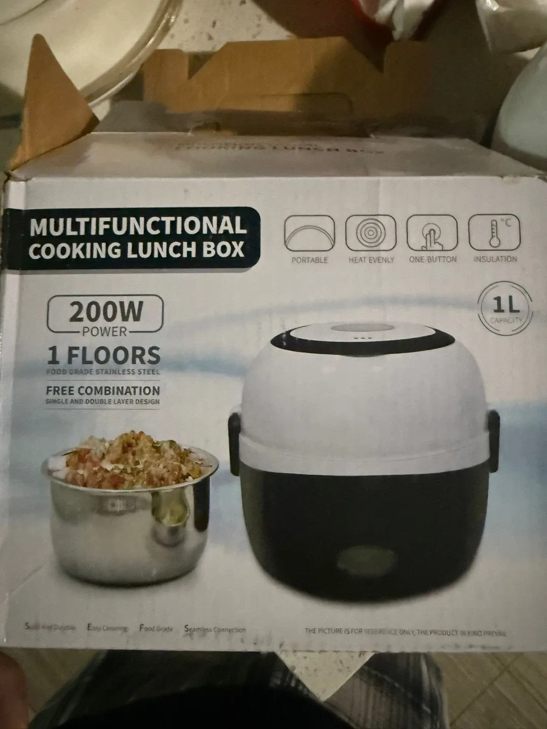 Multifunctional Cooking Lunch Box - 1L Capacity