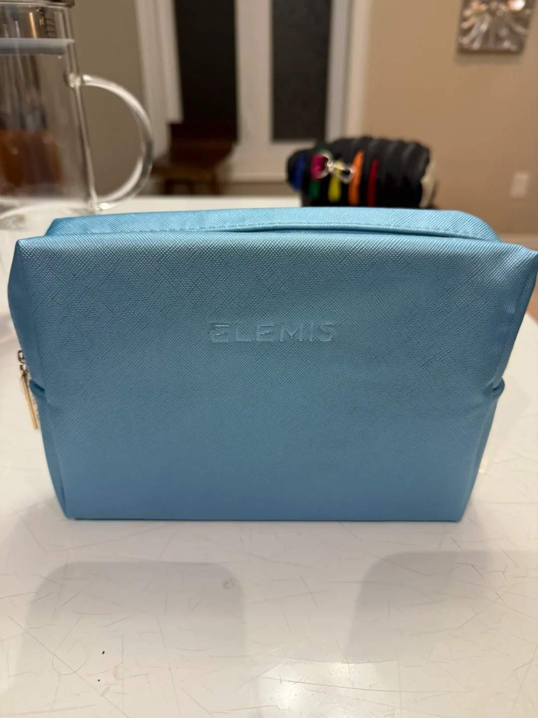 Elemis Blue Cosmetic Bag #cleanout