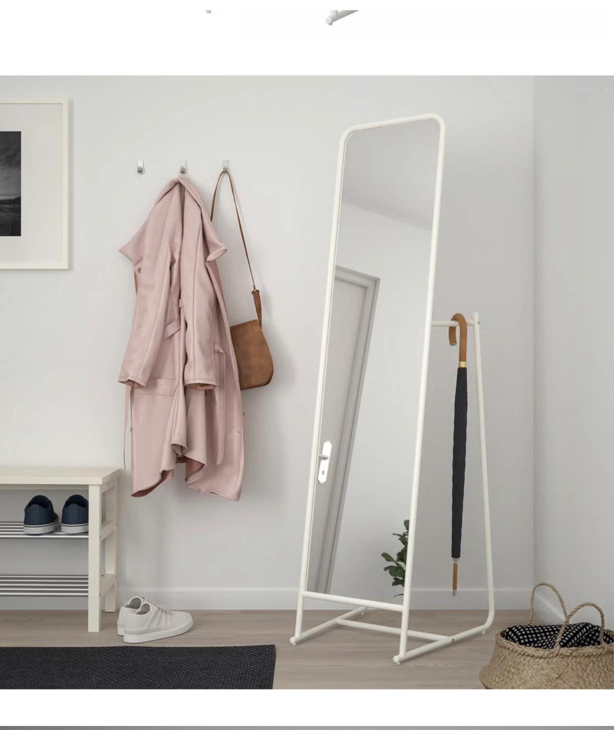 IKEA Knapper Standing Mirror - White - photo 2