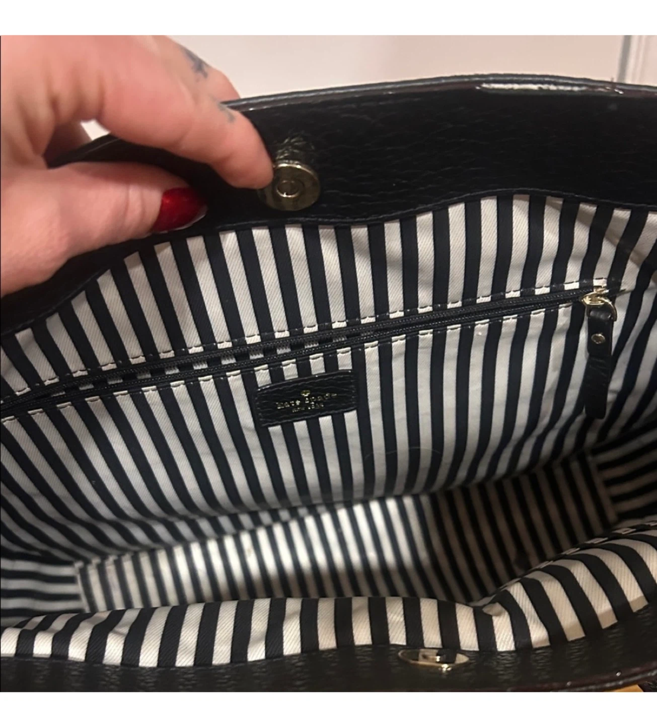 Kate Spade Black Leather Tote Bag - photo 4