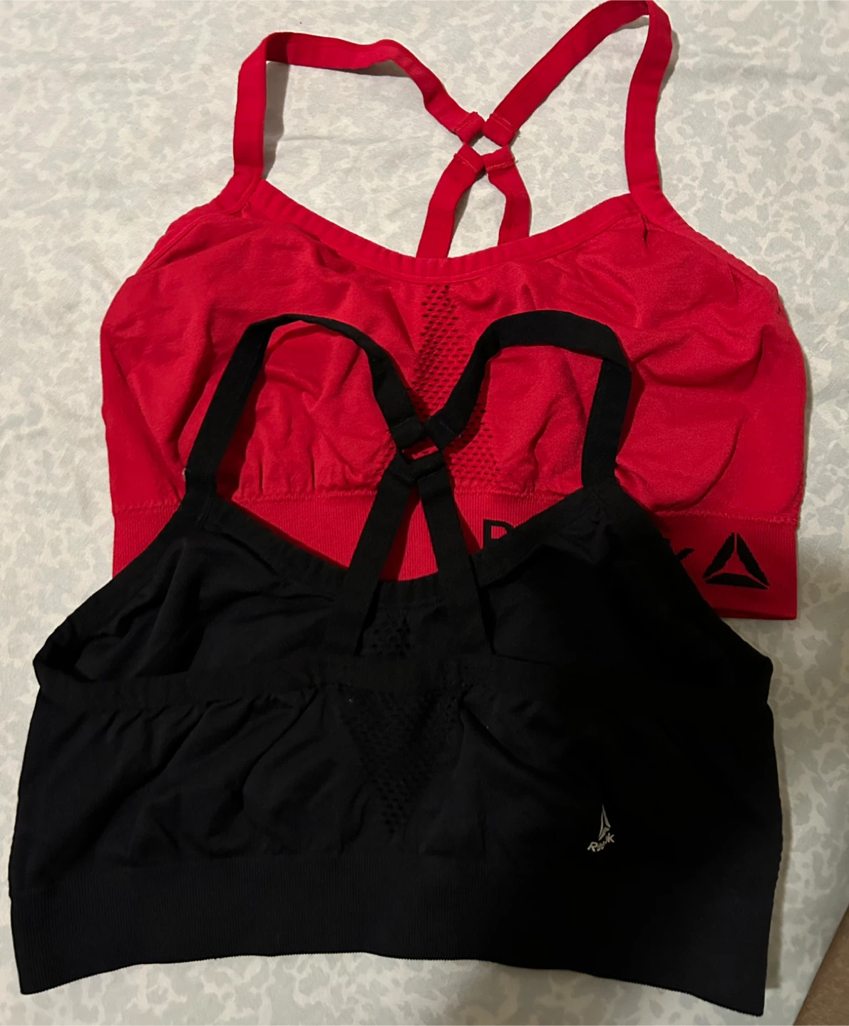 Reebok Sports Bras - Red and Black