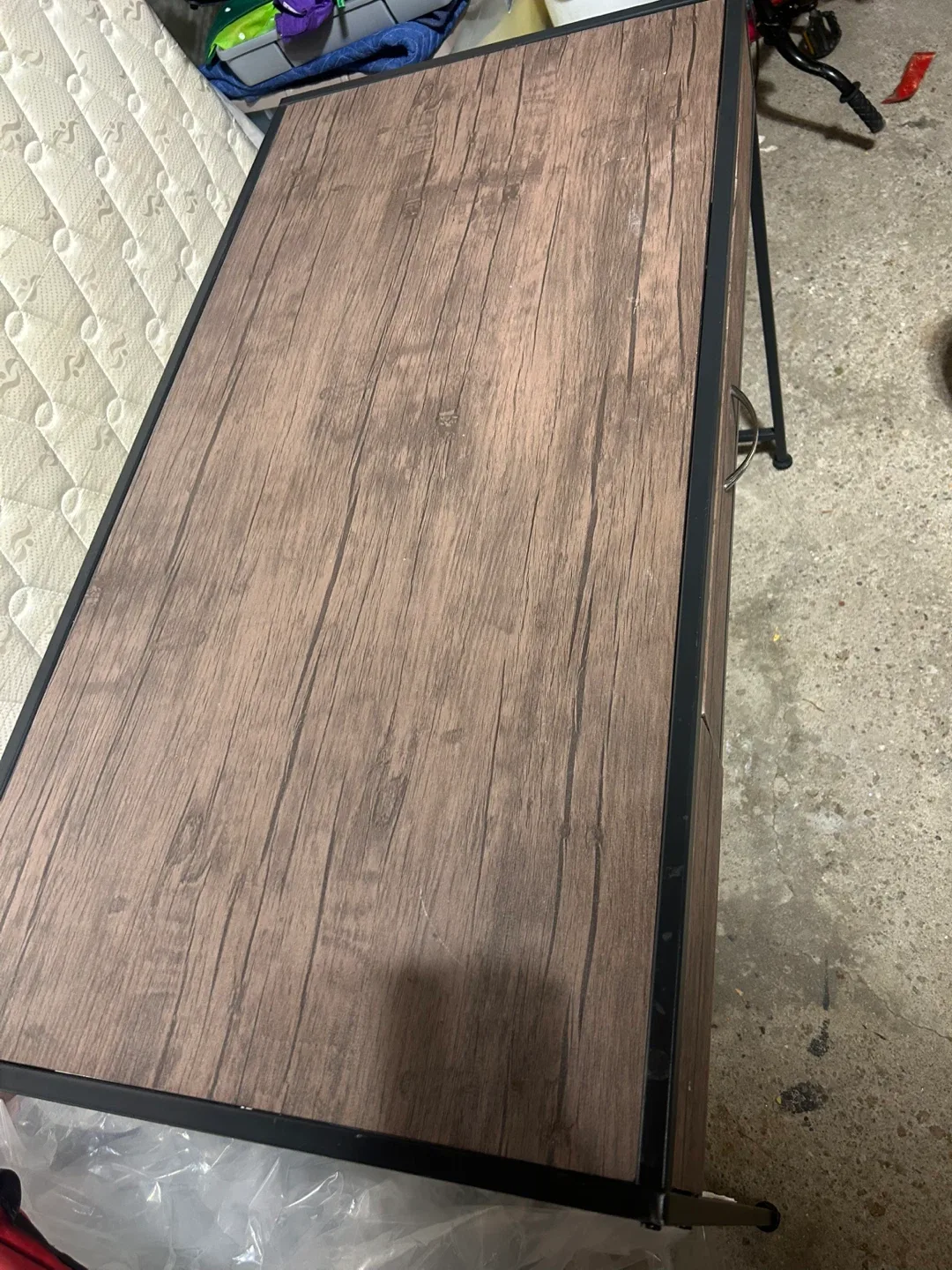 Wood and Metal Desk with Drawer image indicator(3)