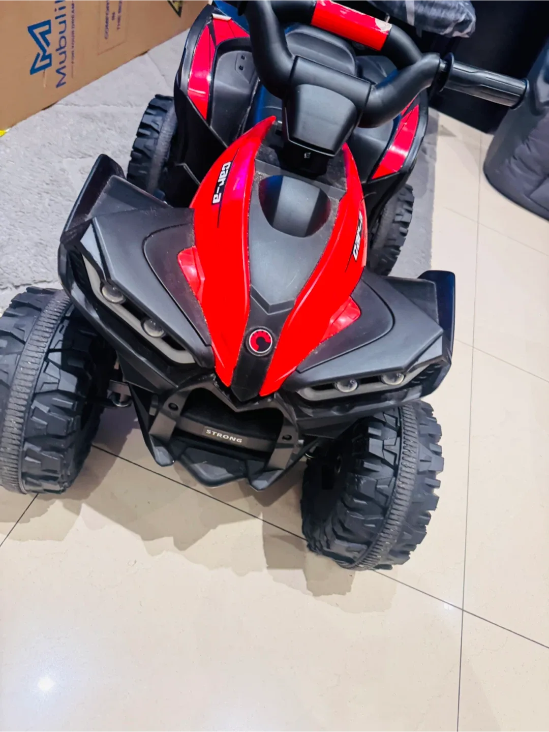 Red & Black Kids Electric 4-Wheeler ATV image indicator(2)