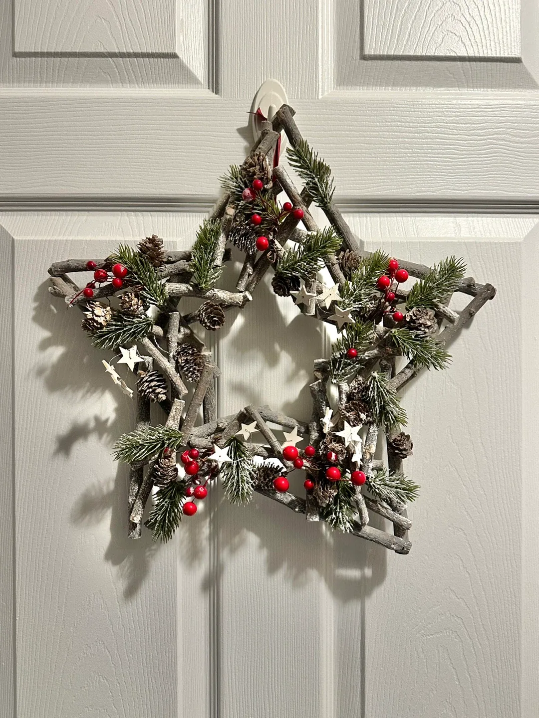 Rustic Star Christmas Wreath