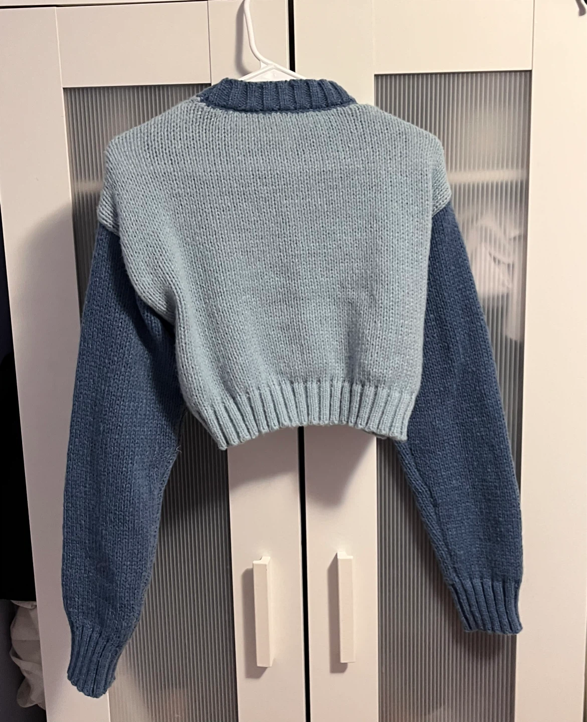Cropped Knit Cloud Sweater - photo 2