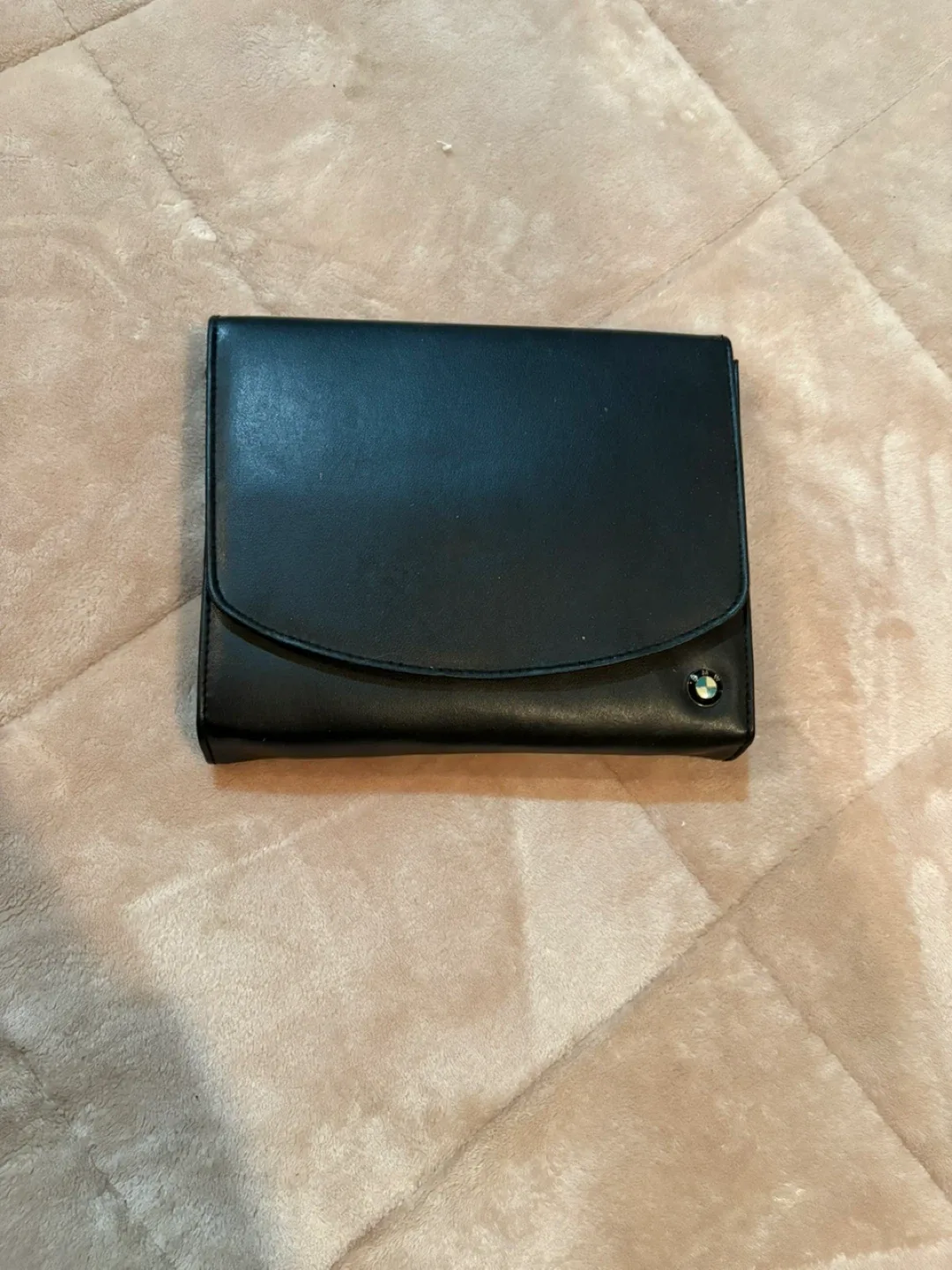 BMW Leather Car Manual Booklet Holder Black