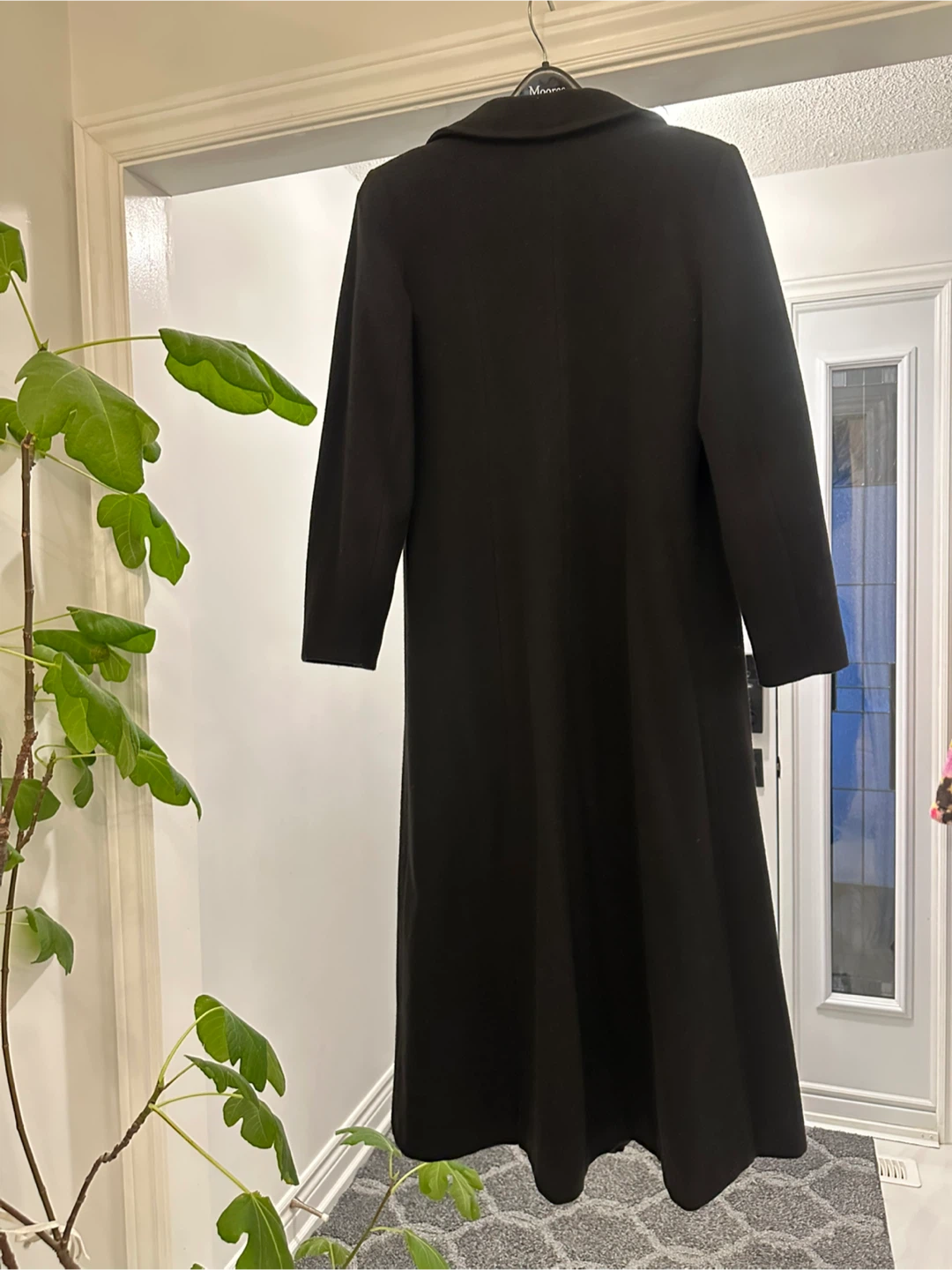 Long Black Wool Coat (size 10) - photo 3