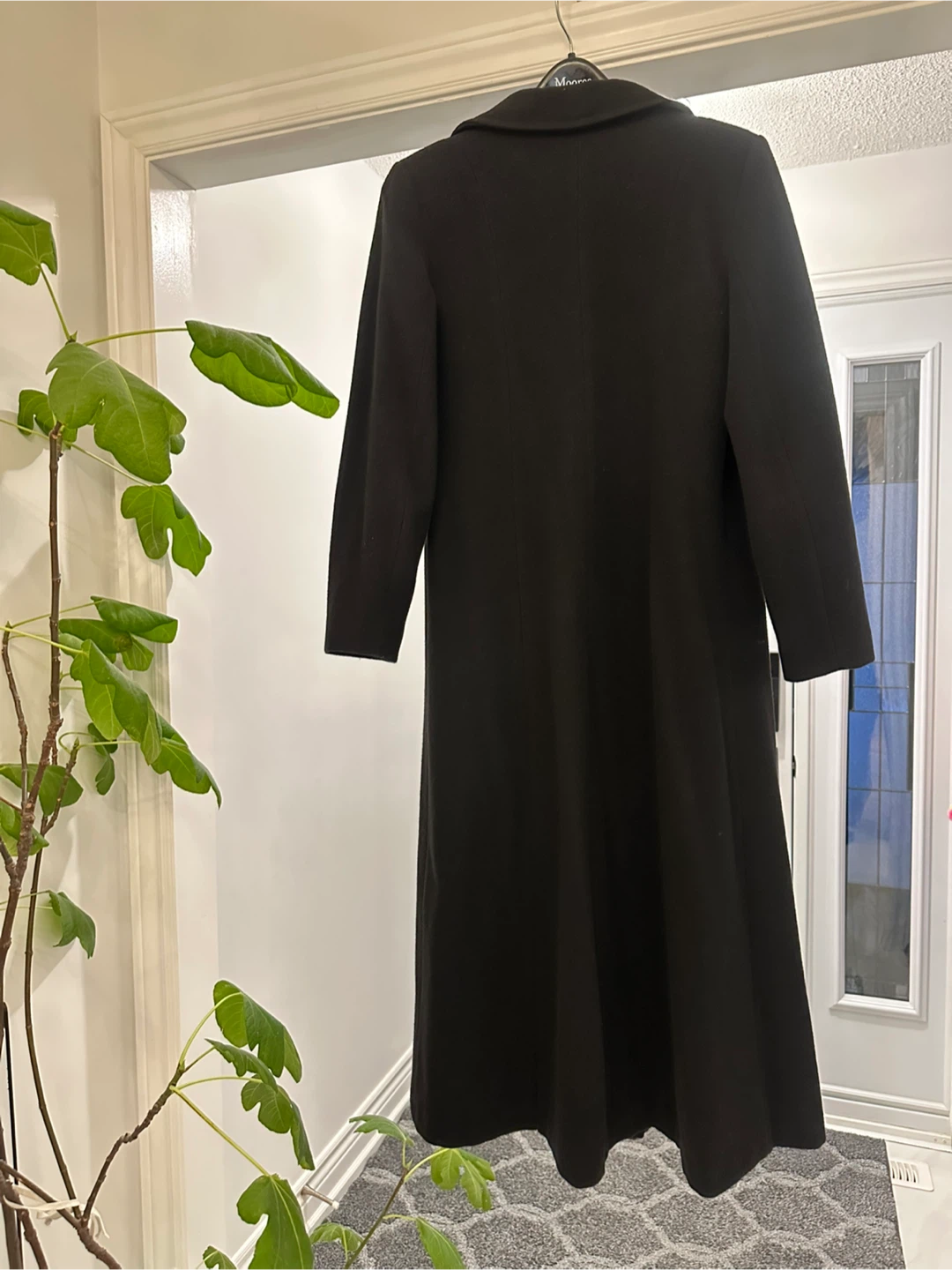 Long Black Wool Coat (size 10) - photo 4