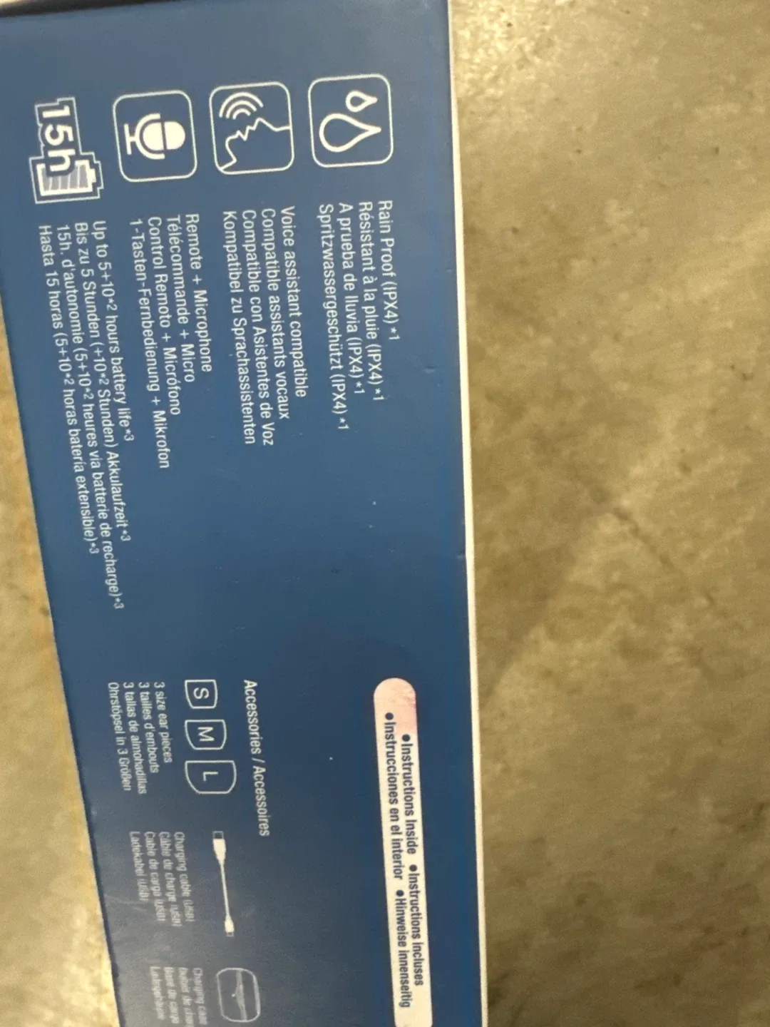 New JVC Gumy Mini HA-A5T True Wireless Earbuds - Blue