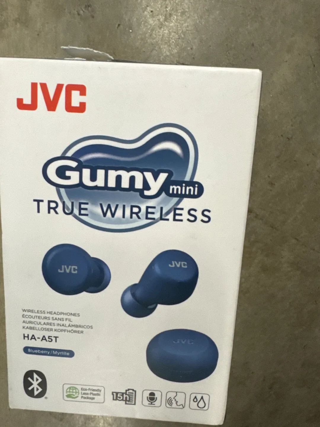 New JVC Gumy Mini HA-A5T True Wireless Earbuds - Blue image indicator(2)