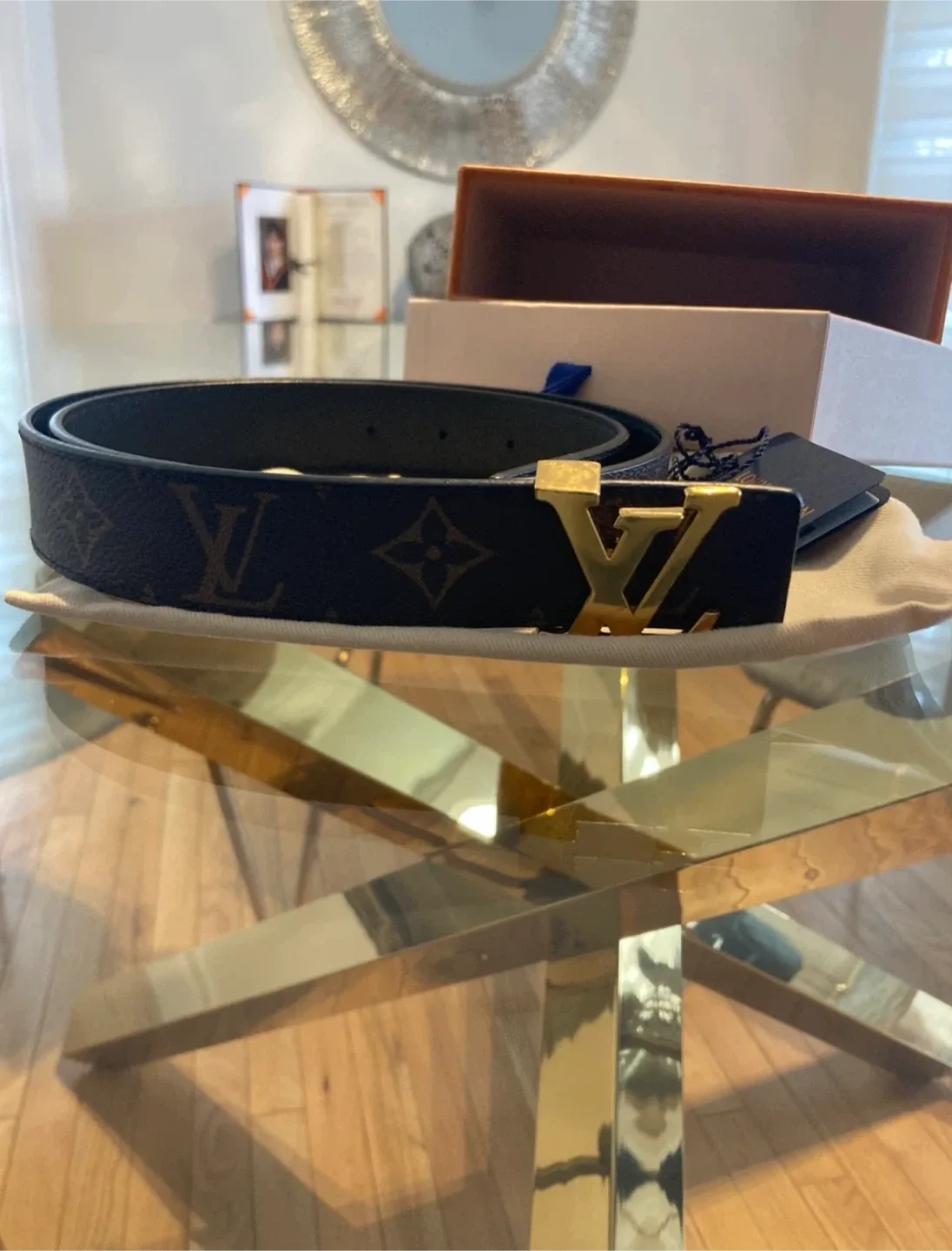 Louis Vuitton Monogram Belt Size 85/34