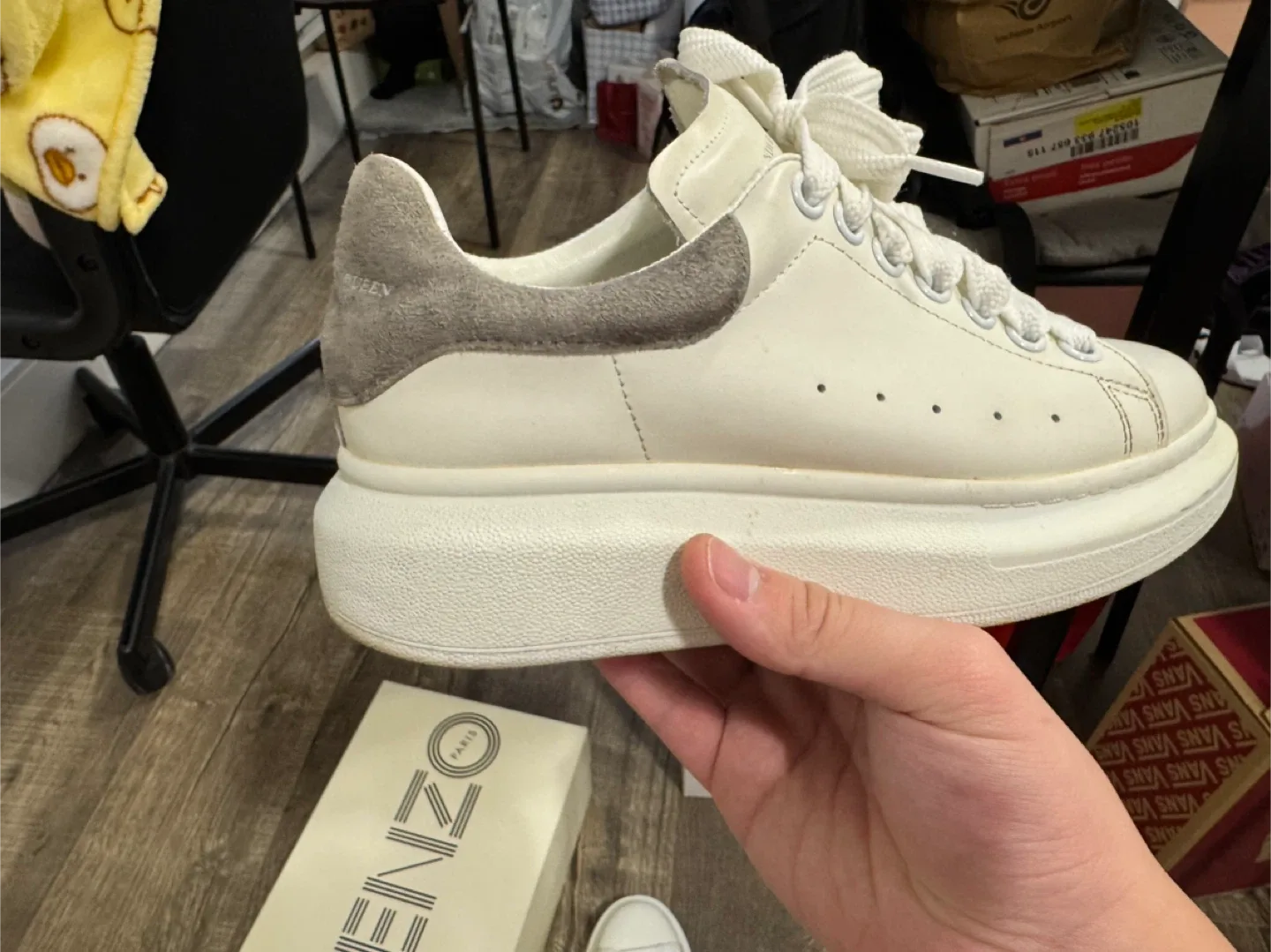 Alexander McQueen White/Grey Sneakers image indicator(4)
