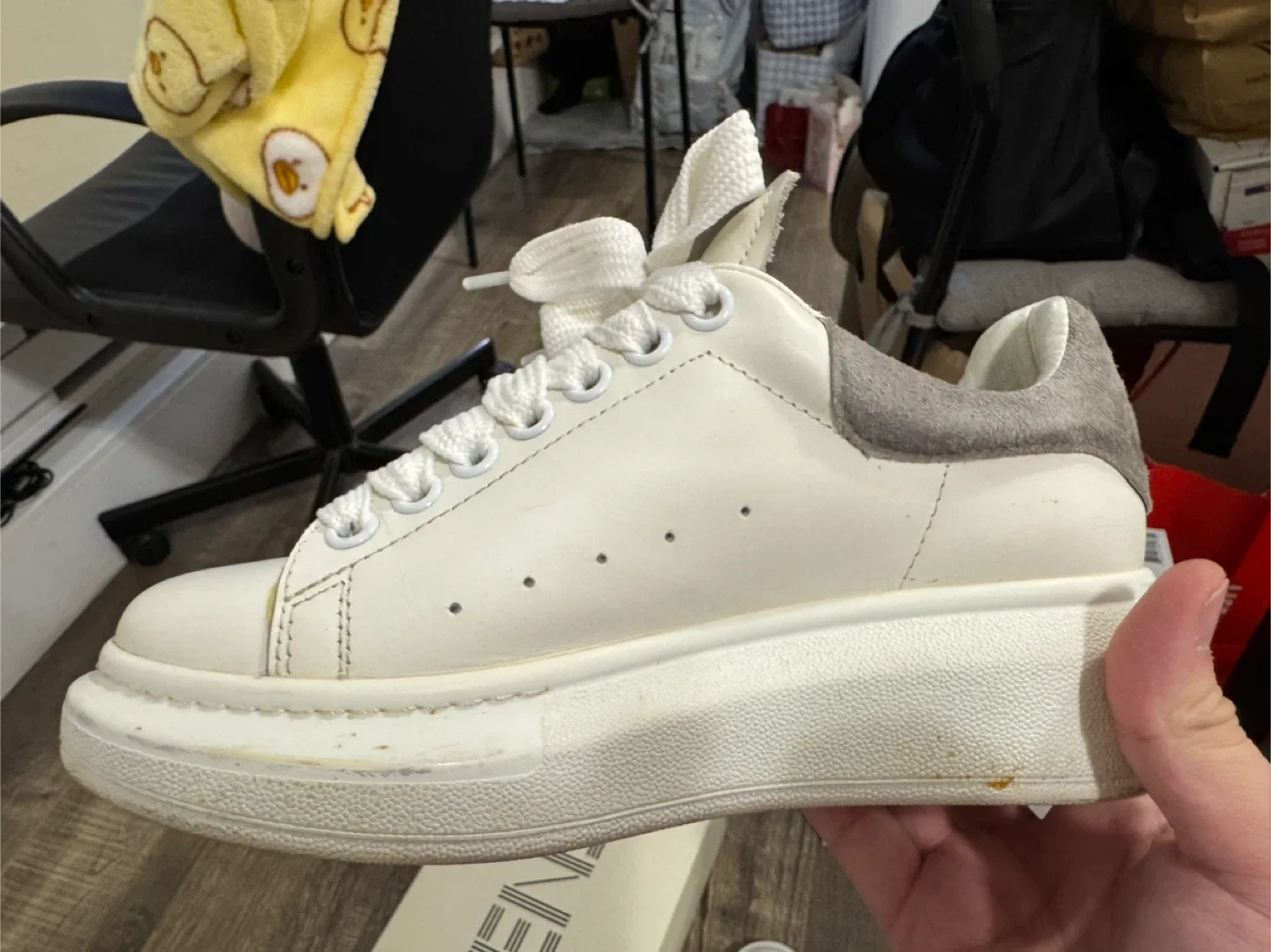 Alexander McQueen White/Grey Sneakers image indicator(2)