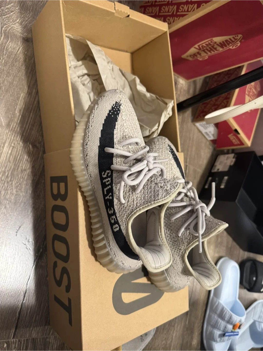 AUTHENTIC Adidas Yeezy Boost 350 V2 Slate Size 4 US