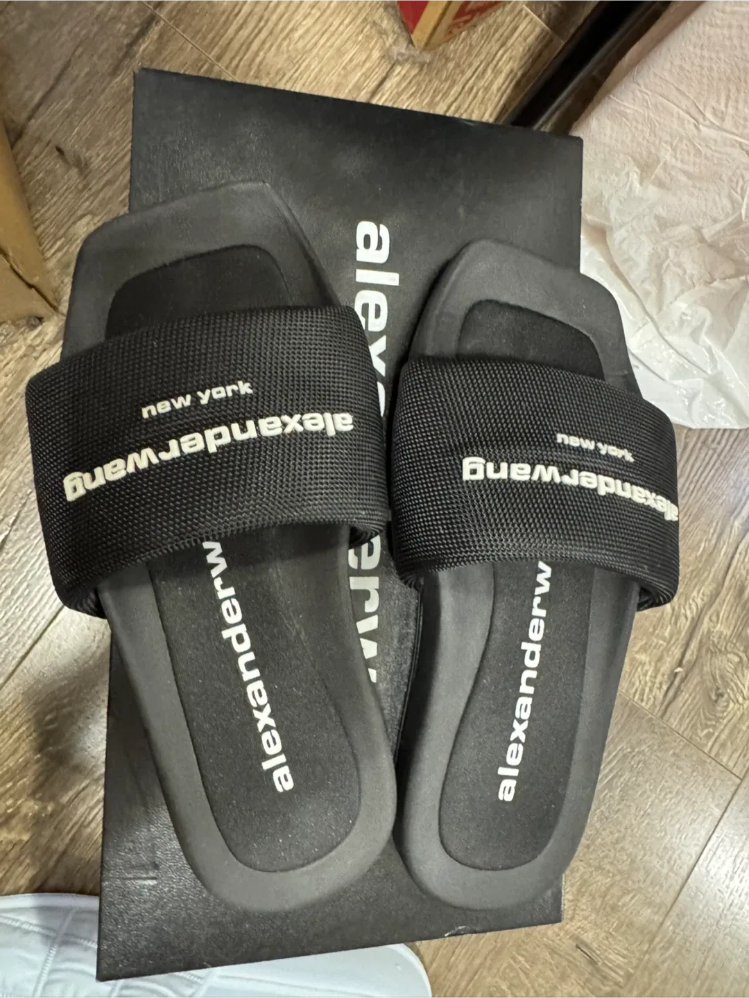 Alexander Wang Alwa Slides, Size 5