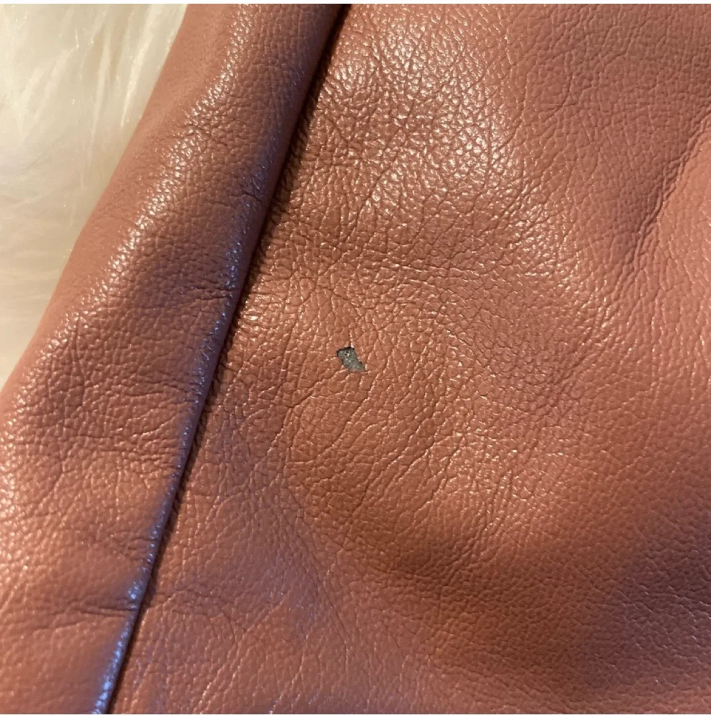 Wilfred Brown Faux Leather Mini Skirt - Size 0 image indicator(2)