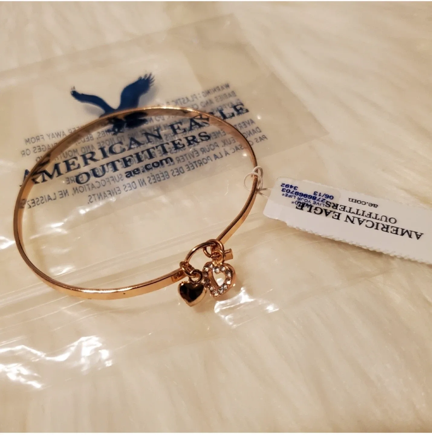 New American Eagle Rose Gold Bangle