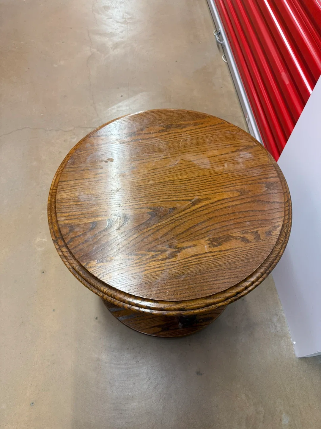 Round Wooden Side Table