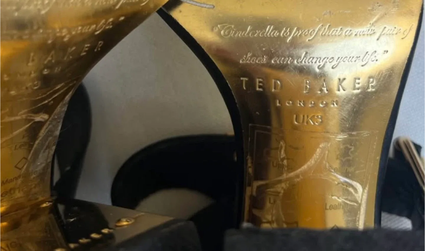 Ted Baker London Black Leather Sandals Size 6 image indicator(3)