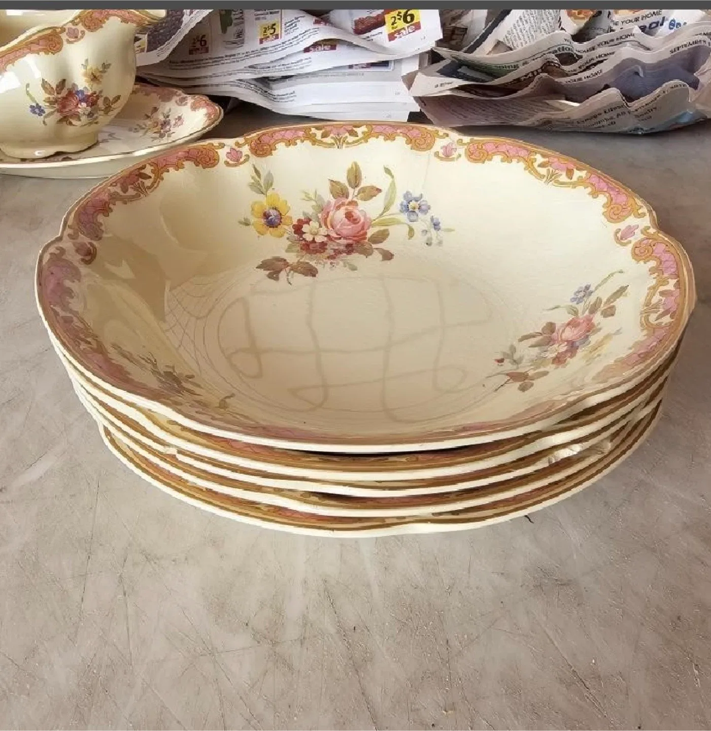 Vintage Royal Albert Floral Dinnerware Set image indicator(5)