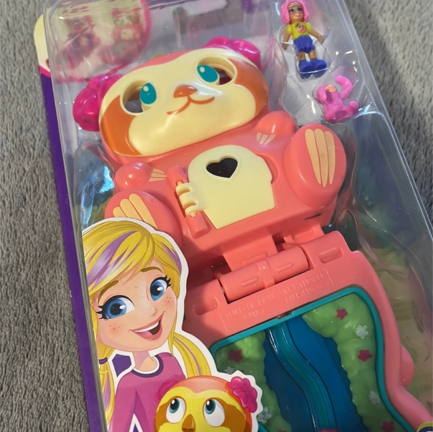 New Polly Pocket Flip & Find Sloth Compact - photo 2