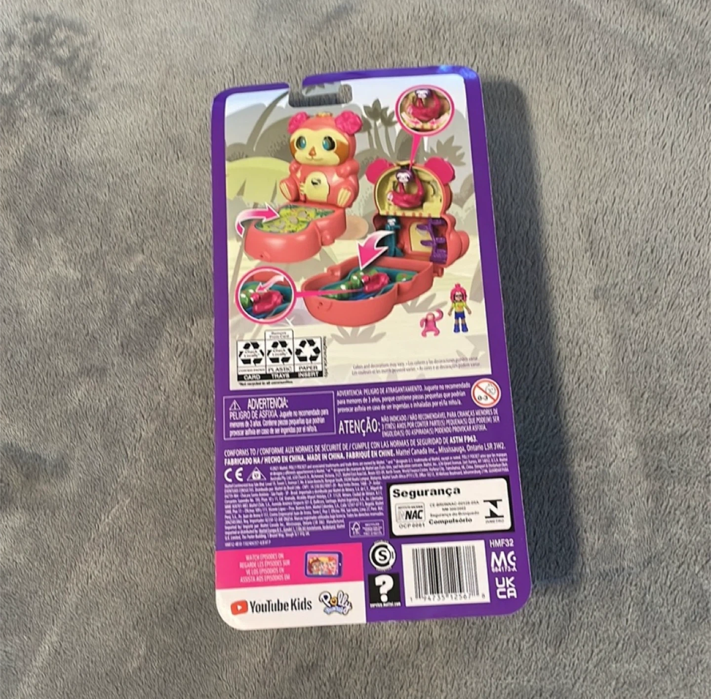 New Polly Pocket Flip & Find Sloth Compact - photo 3