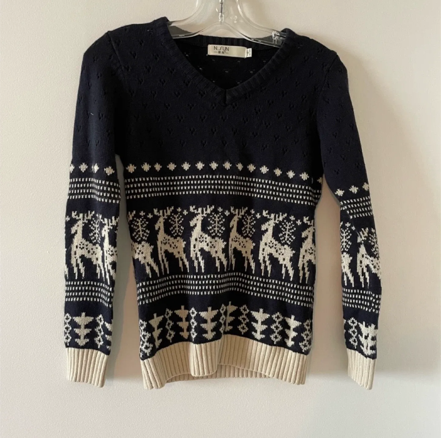 N.SUN Christmas Sweater - Size M Fits Small