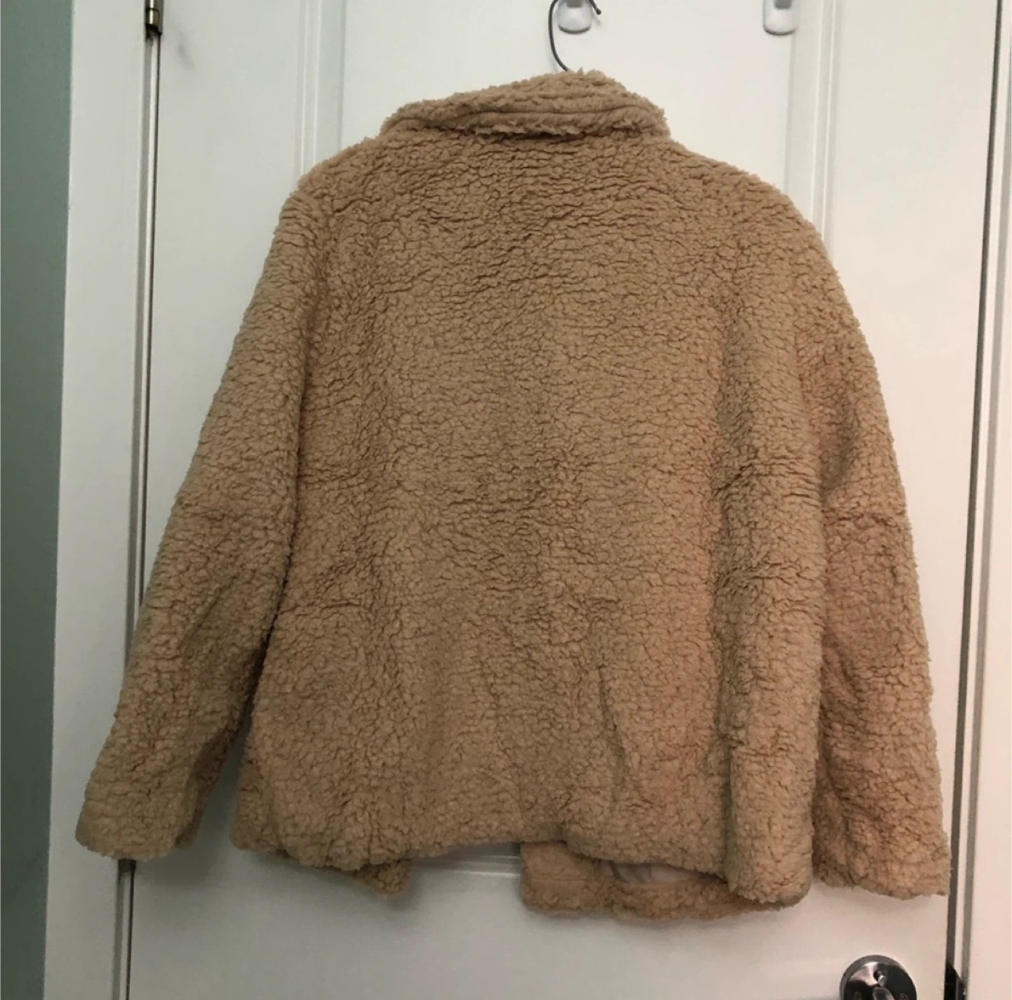Shein Beige Teddy Coat Size S - photo 4