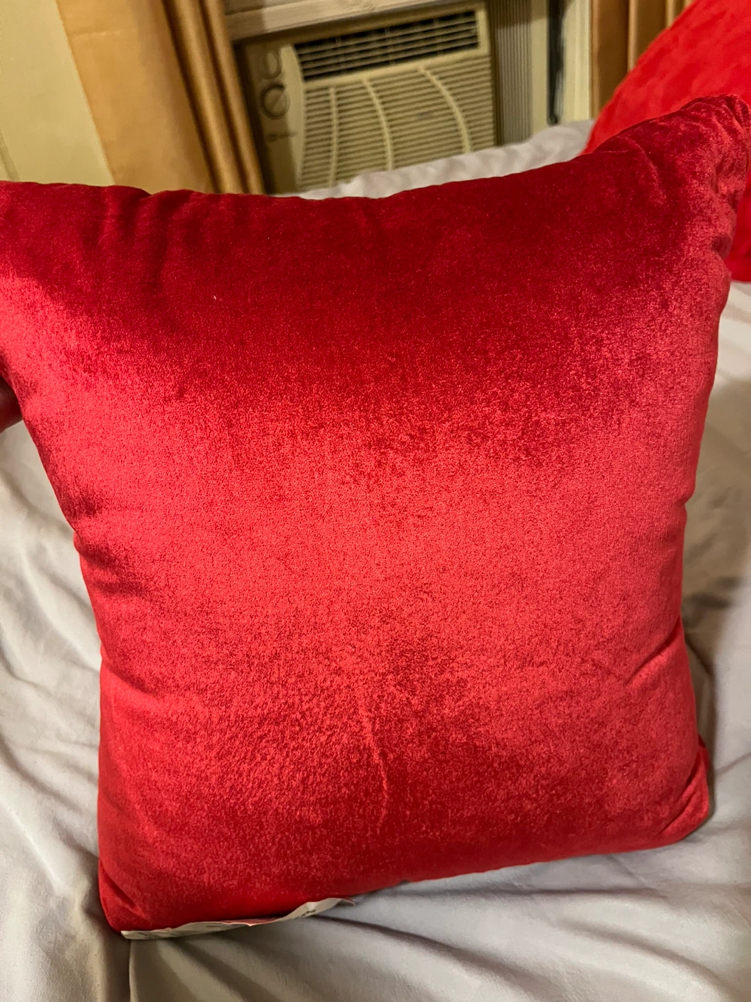 Red Velvet Decorative Christmas Pillow - photo 2