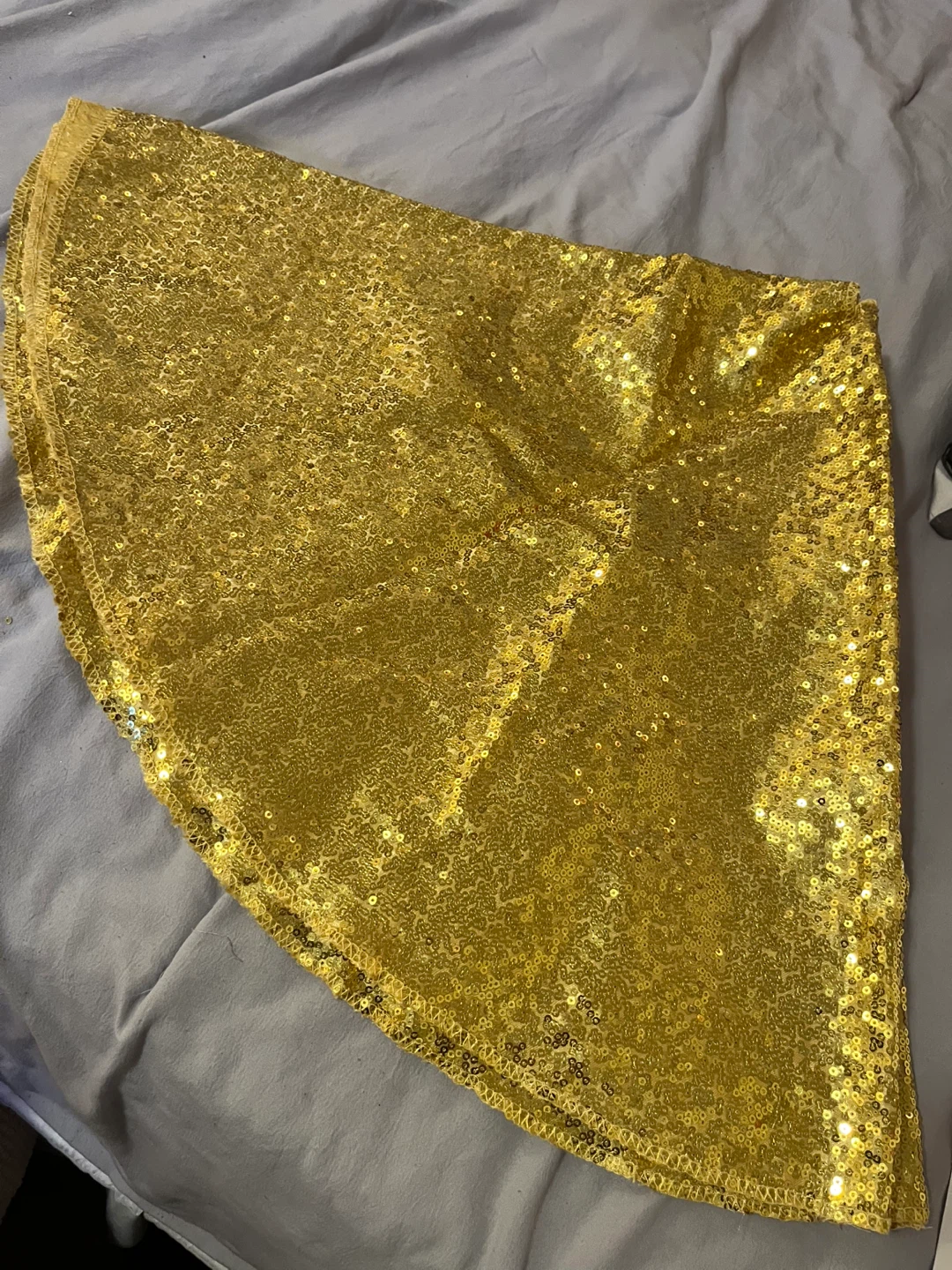 36” Gold Sequin Tree Skirt