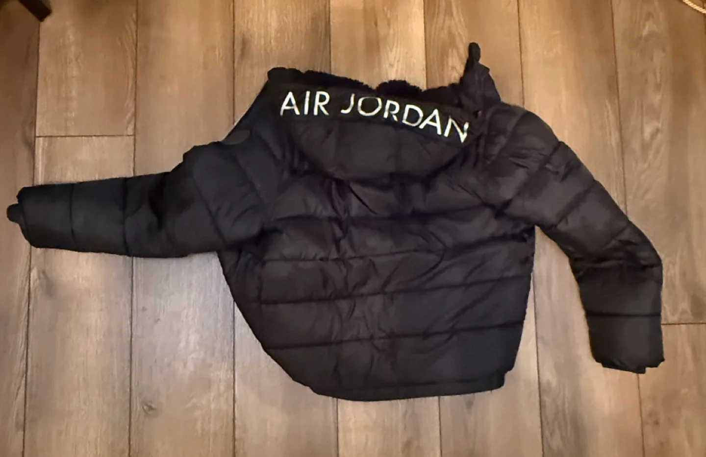 Air Jordan Black Puffer Jacket image indicator(2)