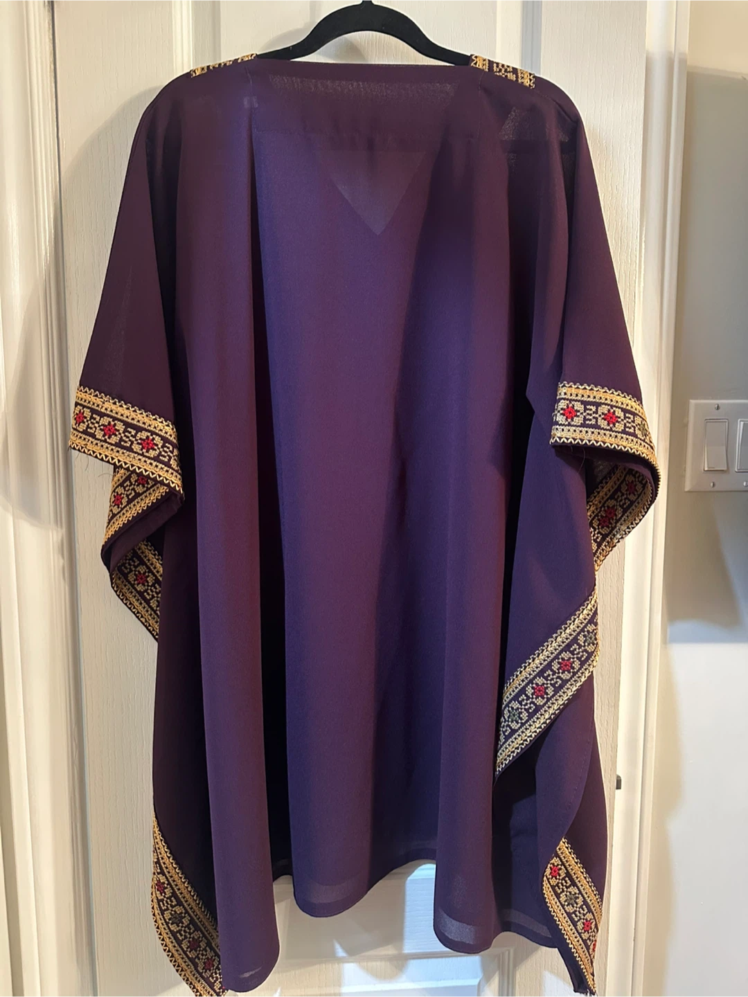 Purple Kaftan with Gold Embroidery - photo 4