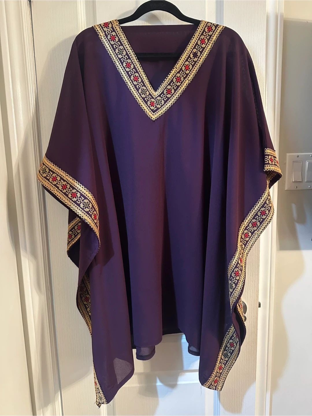 Purple Kaftan with Gold Embroidery - photo 2