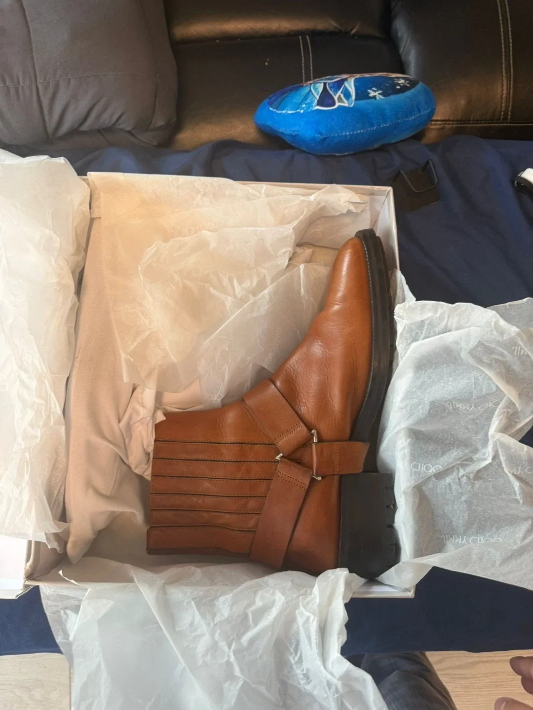 Jimmy Choo Brown Leather Boots