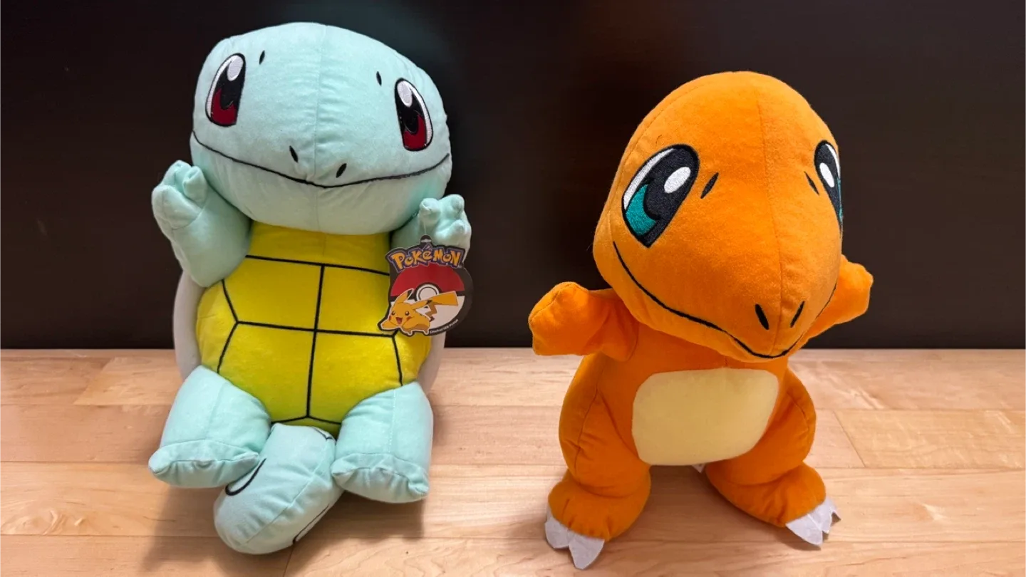 Pokémon Squirtle & Charmander Plush