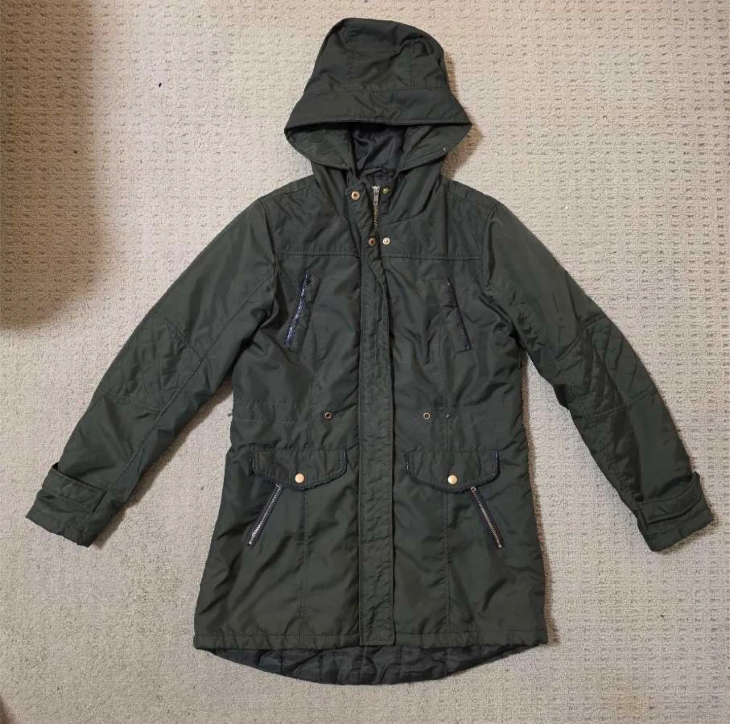 Olive Green Parka Jacket