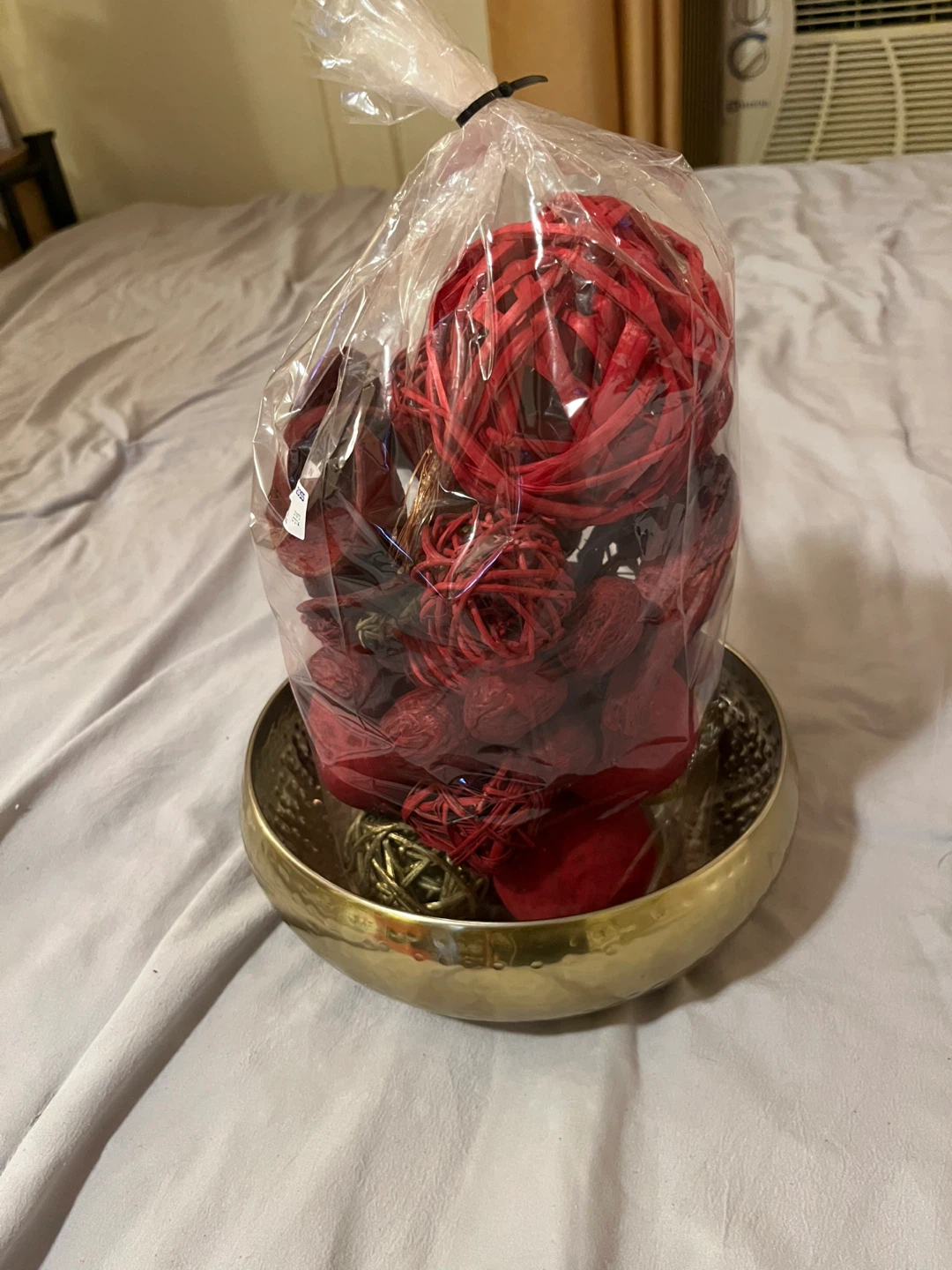 Red Potpourri Balls & Gold Bowl - photo 5