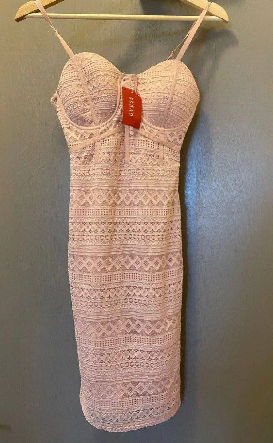 Guess Pink Lace Dress