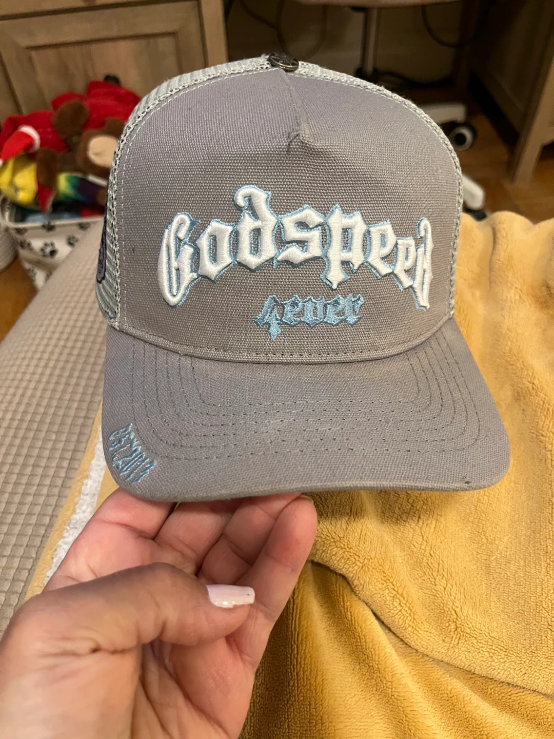 Limited Edition Godspeed Driver Gray Trucker Hat