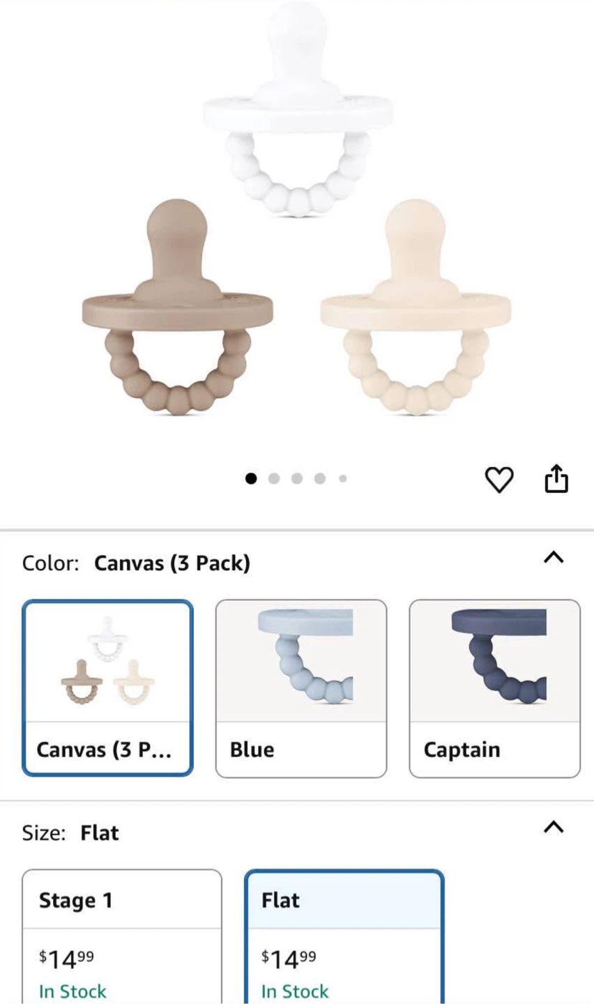 Ryan & Rose Cutie PAT Pacifier Teether 5-Pack (Canyon Boy) - photo 2