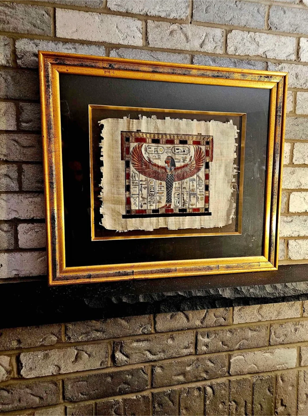Framed Egyptian Papyrus Art