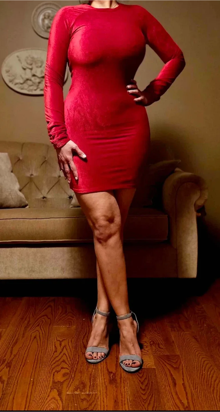 Forever 21 Red Velvet Dress