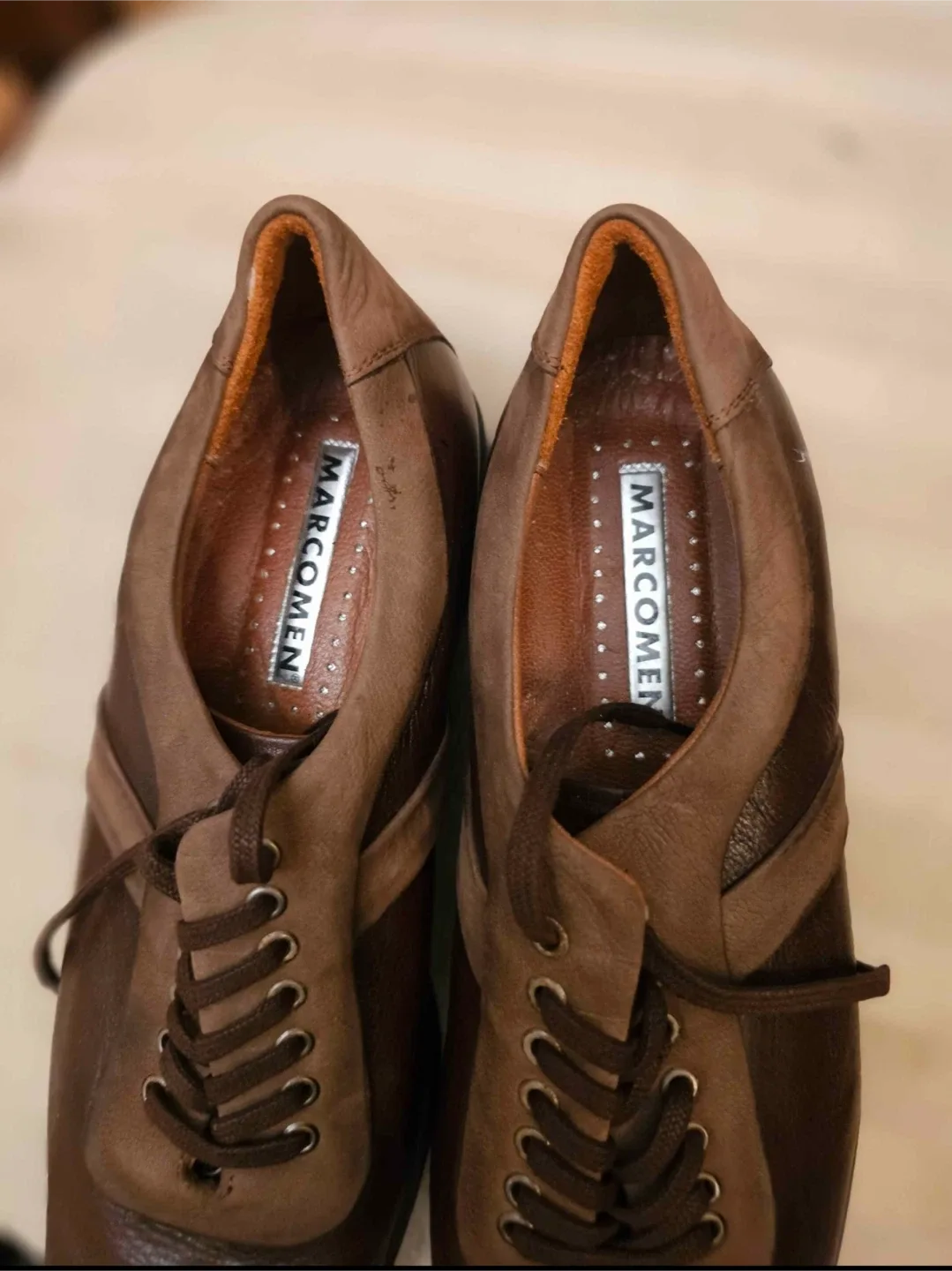 Marcomen Brown Leather Dress Shoes image indicator(2)
