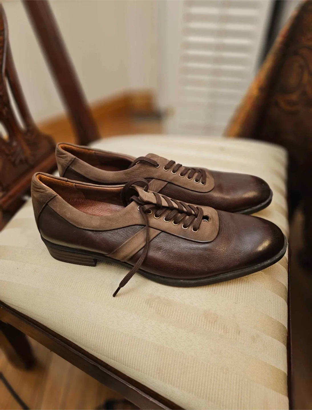 Marcomen Brown Leather Dress Shoes image indicator(4)