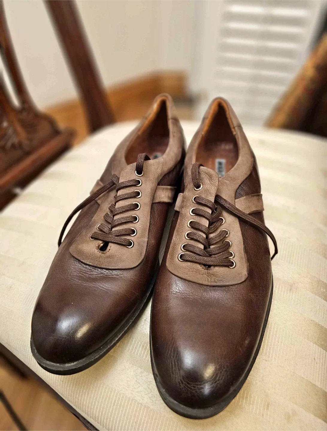 Marcomen Brown Leather Dress Shoes