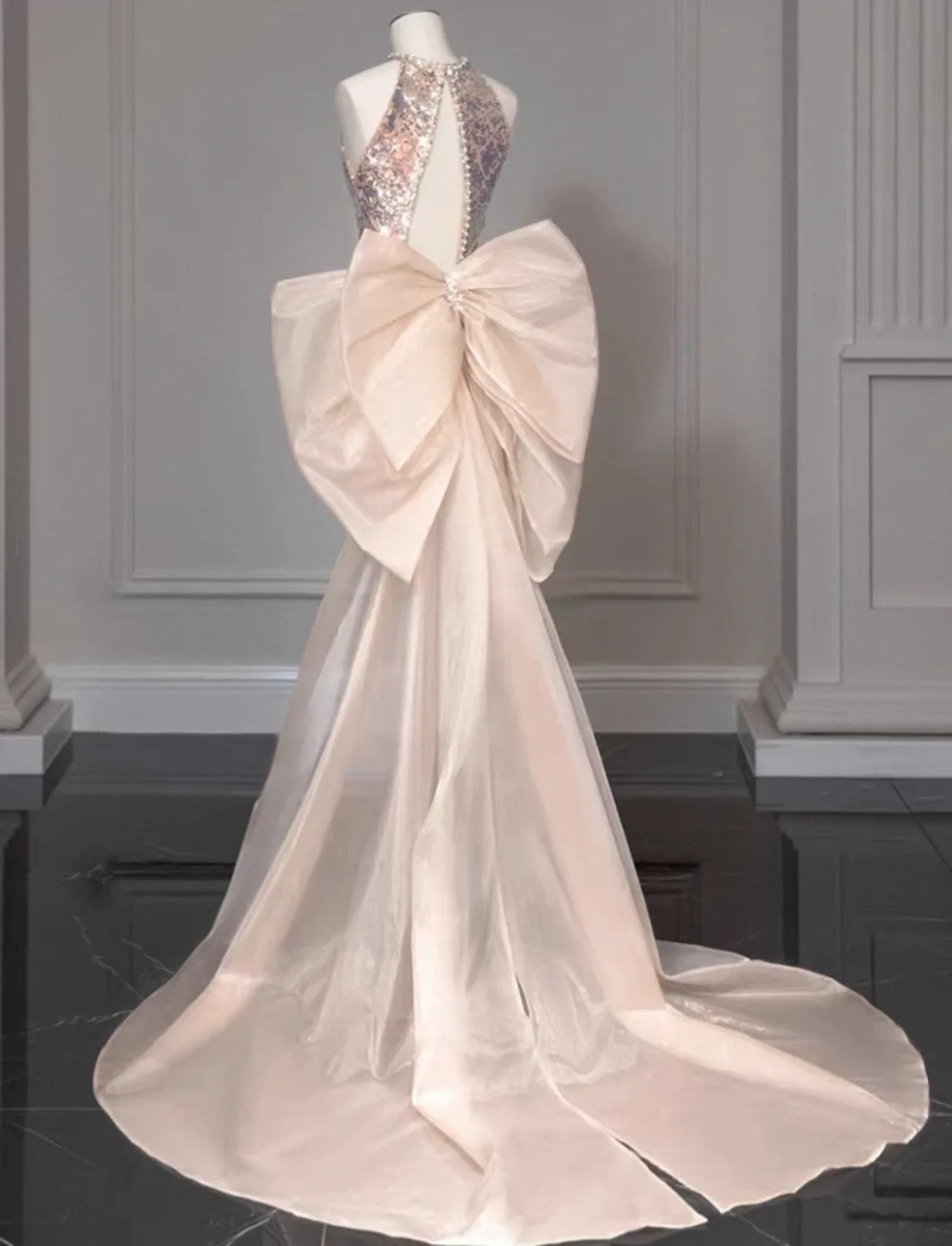 Sequin Mini Dress with Bow - Party Ready! image indicator(3)