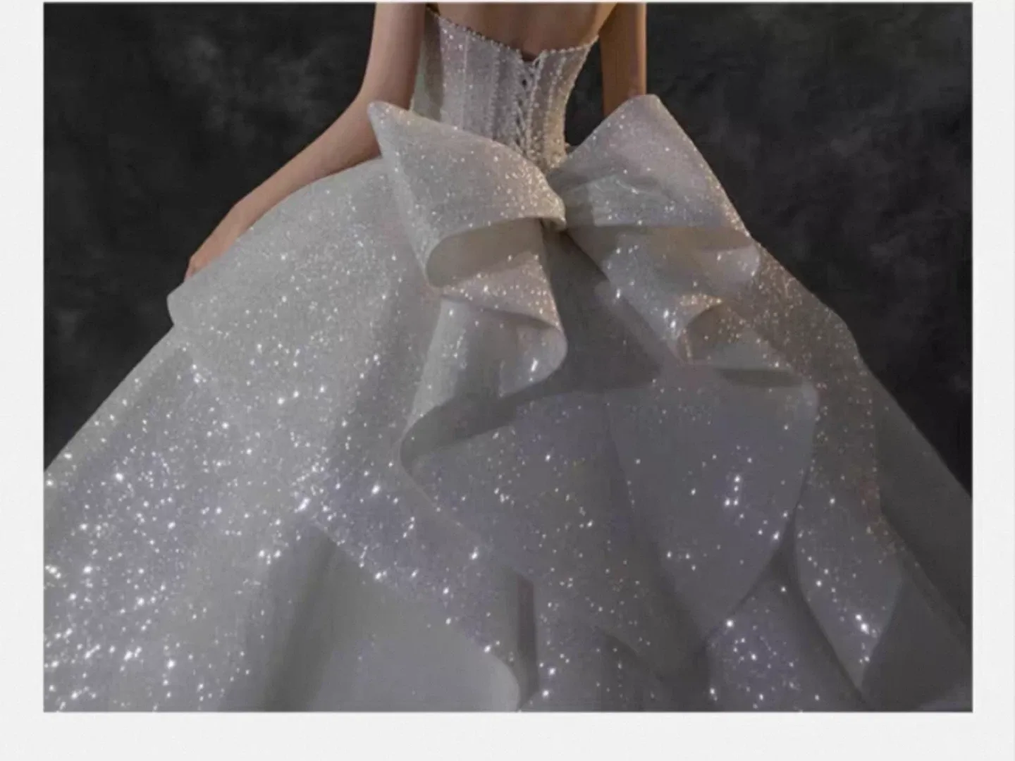 Handmade heavy embroidery Wedding Dress Gown image indicator(4)