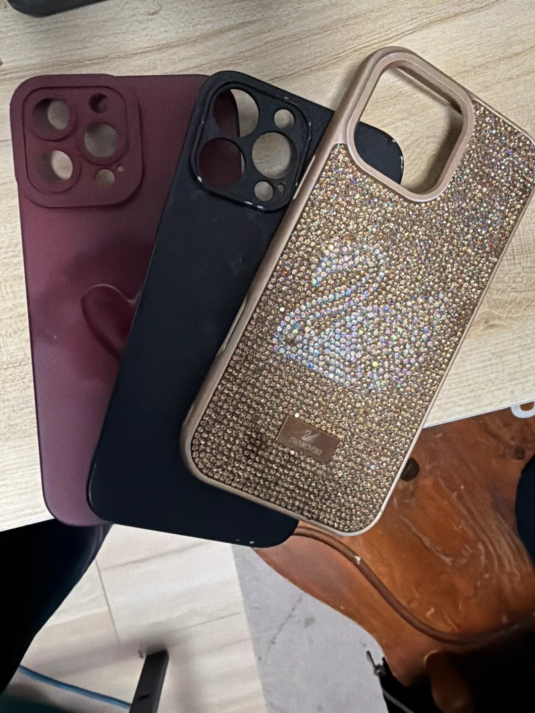 #Cleanout Swarovski iPhone 13 Cases - Gold, Black, Purple