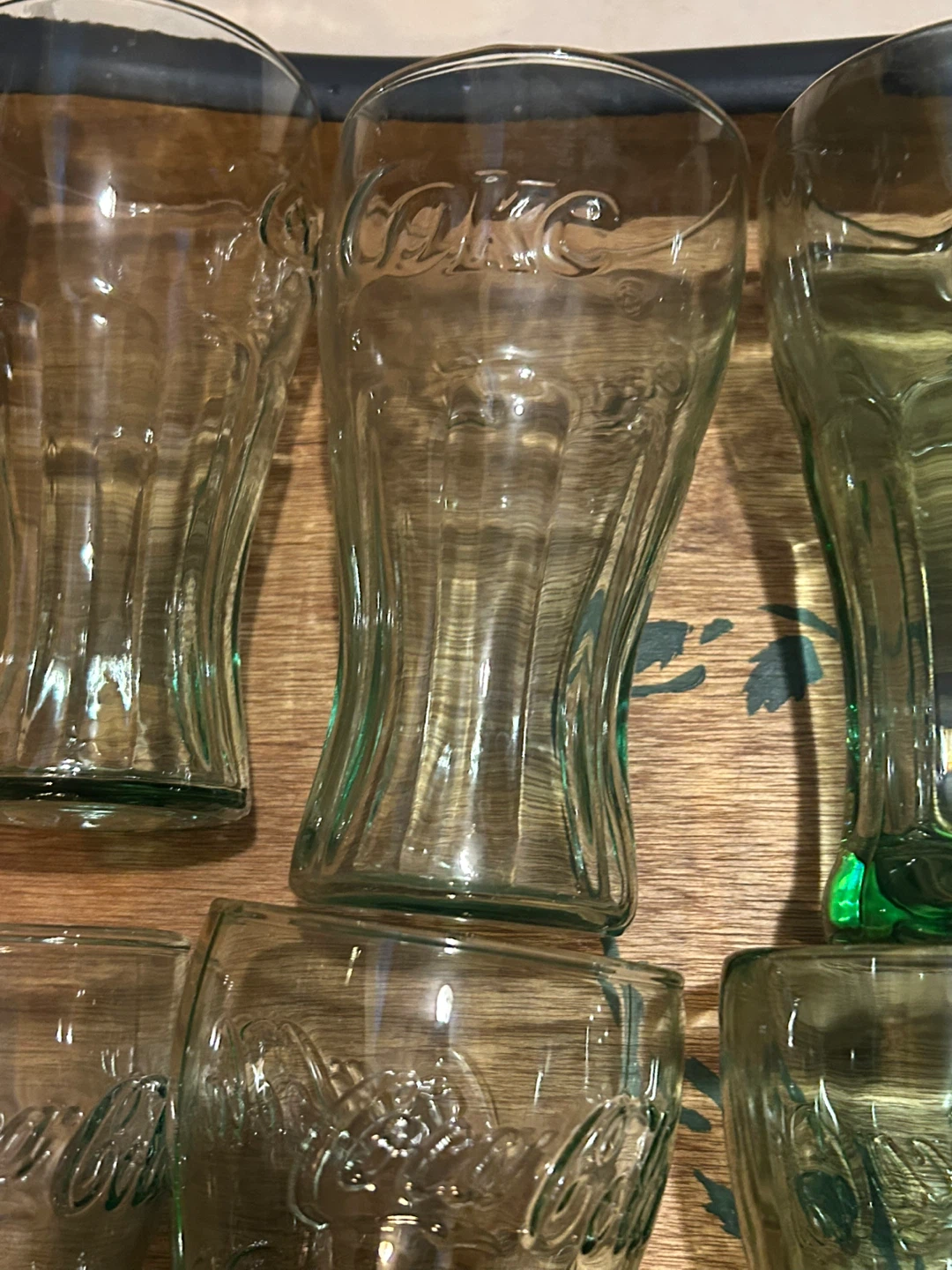 Coca-Cola Green Glasses (all 10) - photo 3