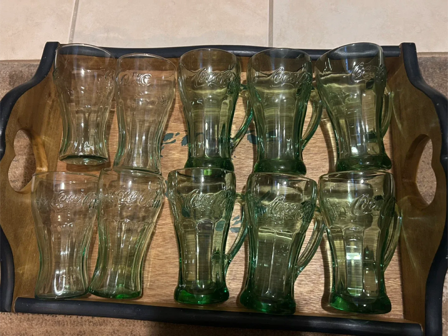 Coca-Cola Green Glasses
